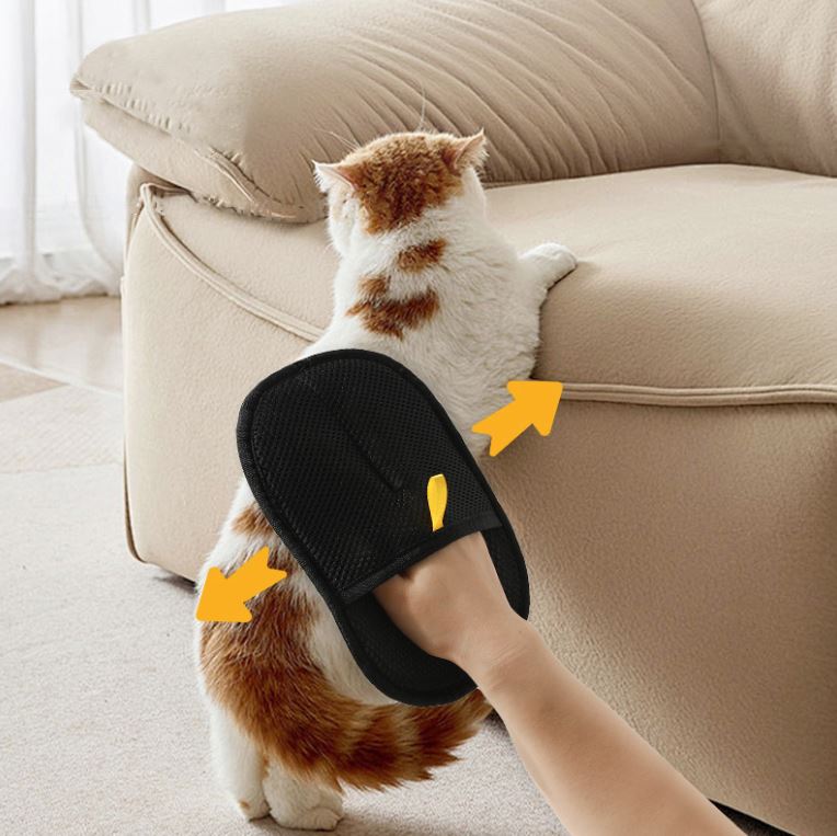 Guante Removedor de Pelo y cortaúñas para mascotas
